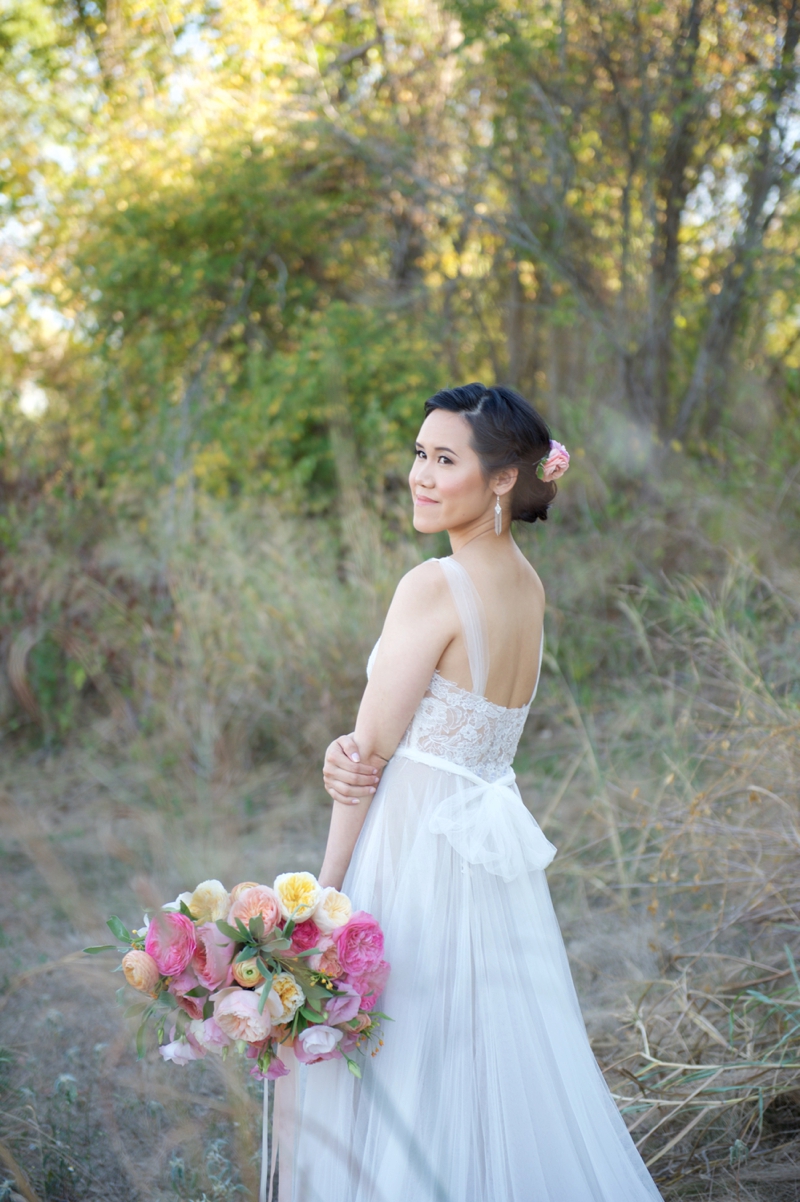 Yellow & Pink Texas Garden Wedding via TheELD.com