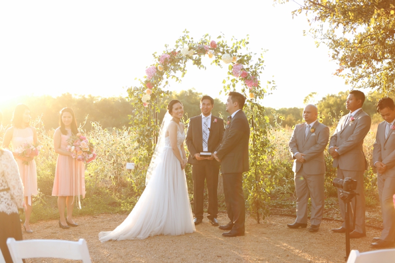 Yellow & Pink Texas Garden Wedding via TheELD.com