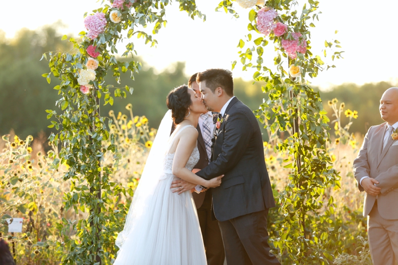 Yellow & Pink Texas Garden Wedding via TheELD.com