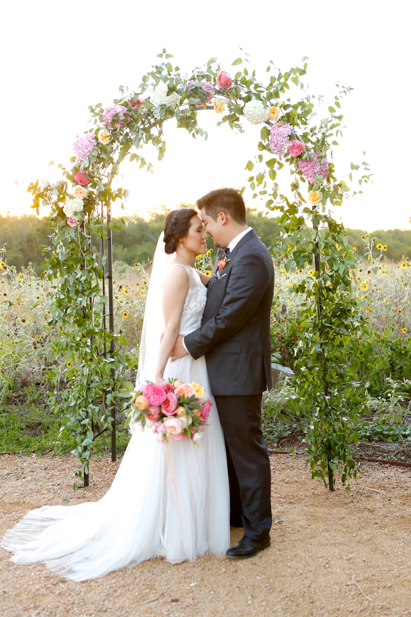 Yellow & Pink Texas Garden Wedding via TheELD.com