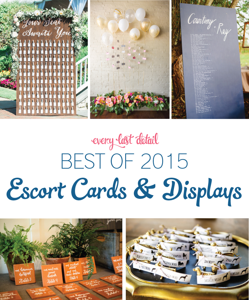 The Best Wedding Escort Cards & Displays of 2015 via TheELD.com