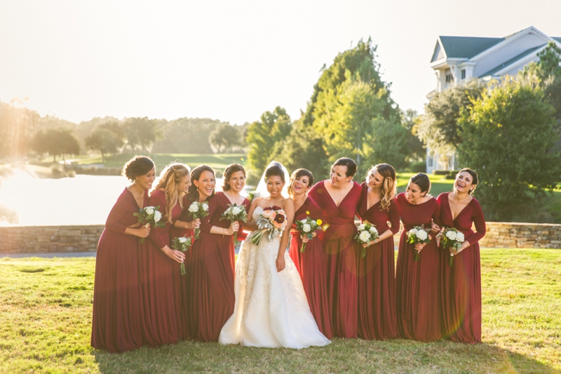 A Candlelit Red & Gold Jacksonville Wedding via TheELD.com