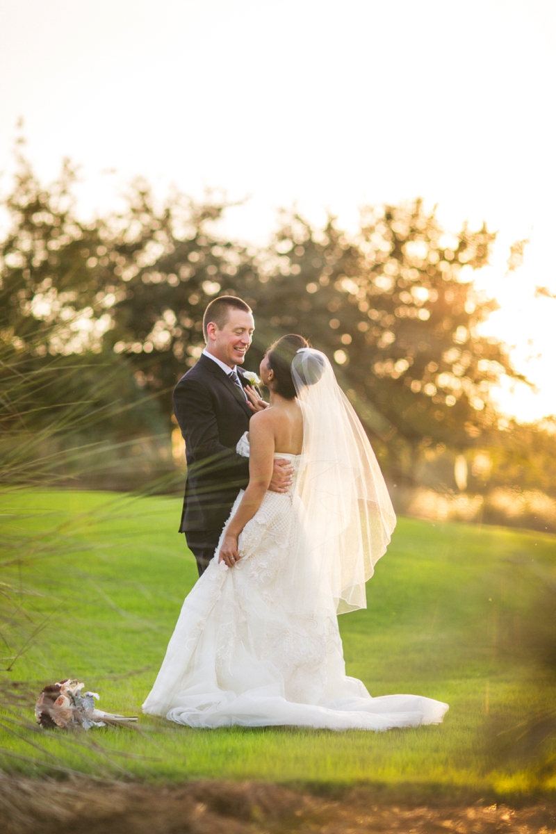 A Candlelit Red & Gold Jacksonville Wedding via TheELD.com