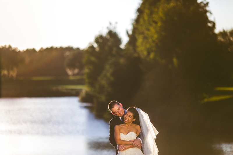 A Candlelit Red & Gold Jacksonville Wedding via TheELD.com