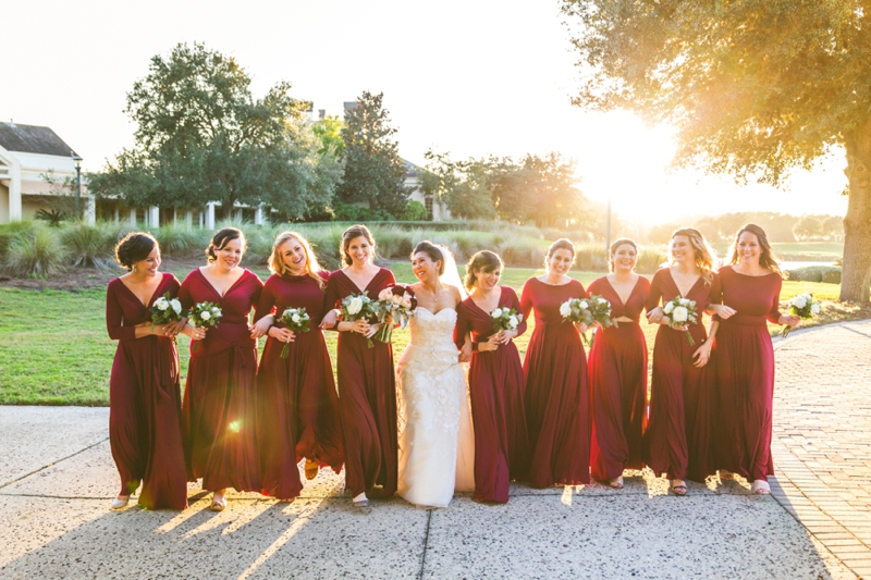 A Candlelit Red & Gold Jacksonville Wedding via TheELD.com