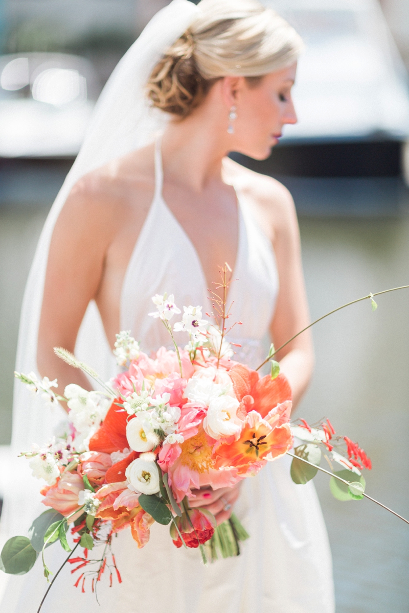 A Nautical Coral and Blue Destination Wedding via TheELD.com