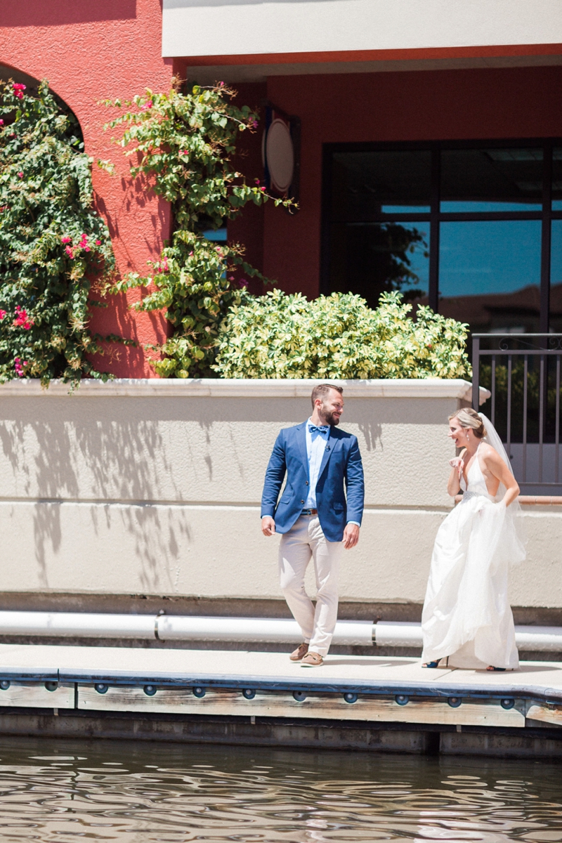 A Nautical Coral and Blue Destination Wedding via TheELD.com