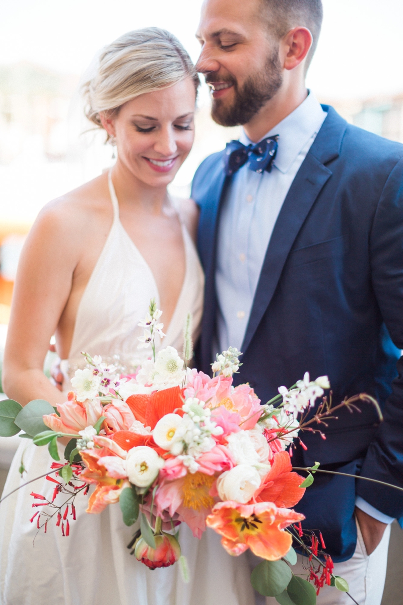 A Nautical Coral and Blue Destination Wedding via TheELD.com