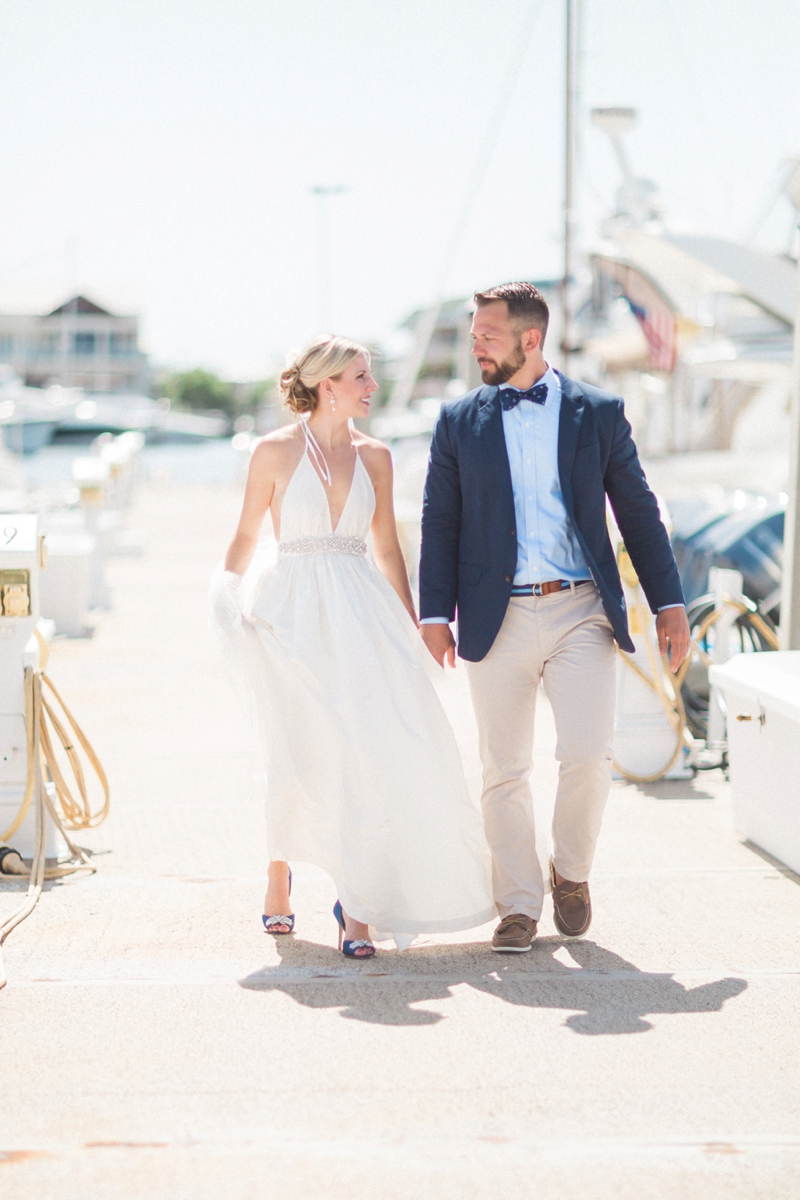 A Nautical Coral and Blue Destination Wedding via TheELD.com