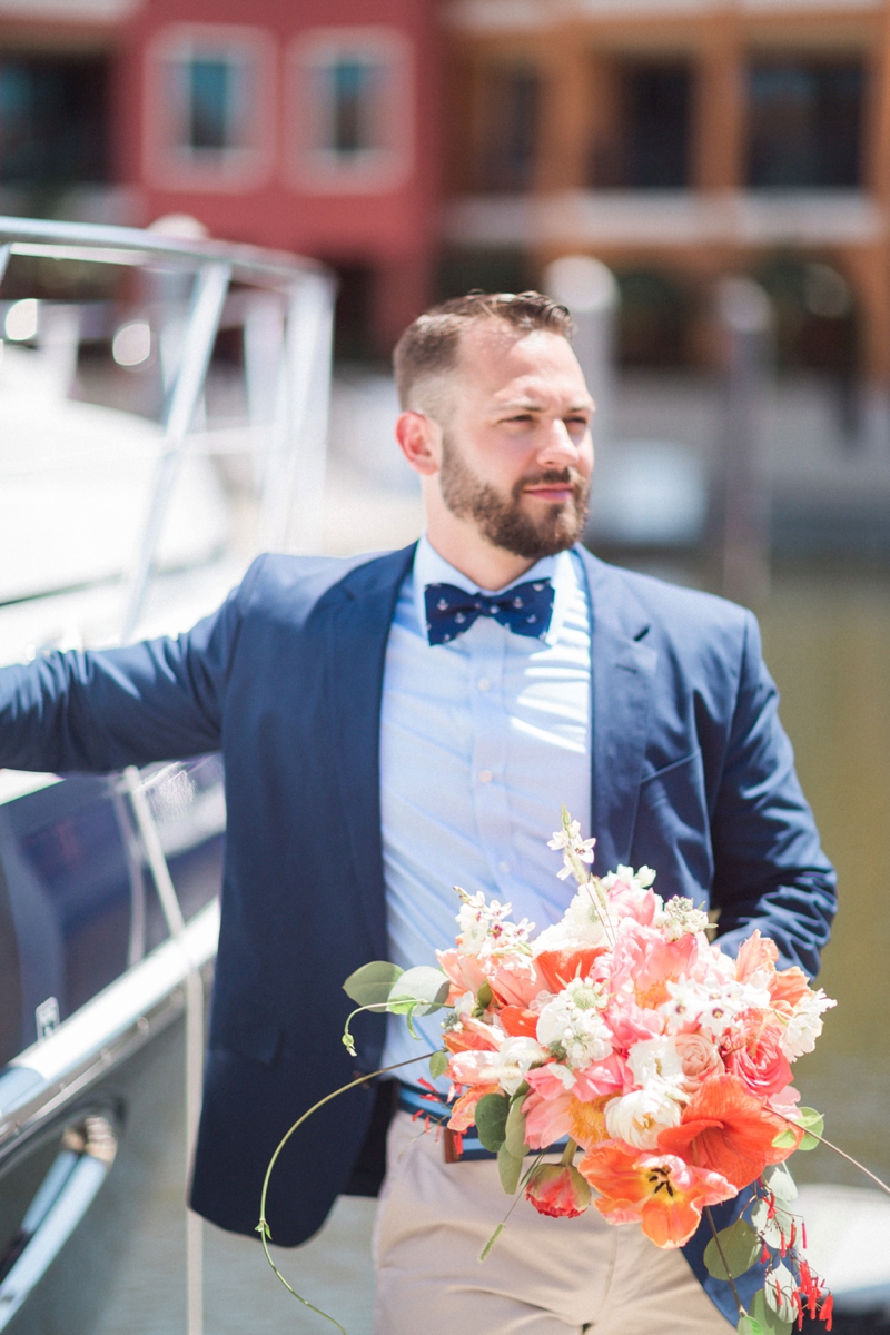 A Nautical Coral and Blue Destination Wedding via TheELD.com