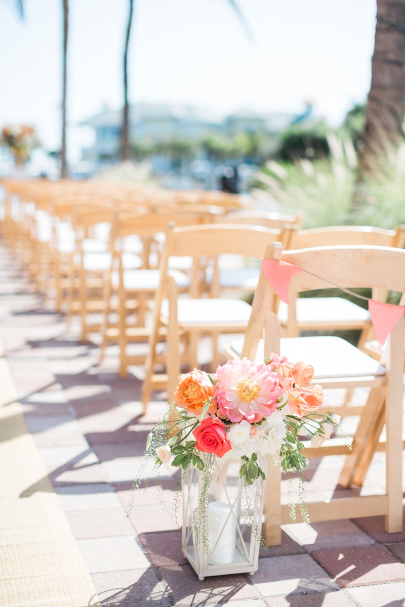 A Nautical Coral and Blue Destination Wedding via TheELD.com