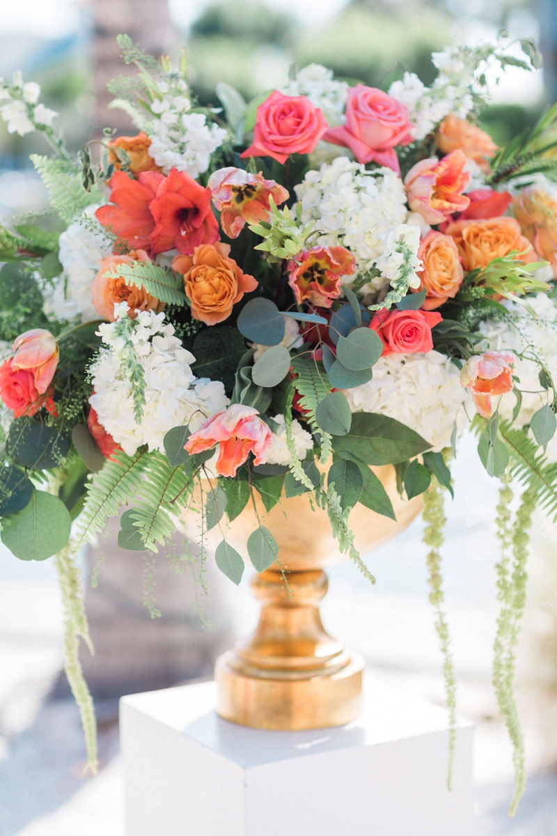 A Nautical Coral and Blue Destination Wedding via TheELD.com