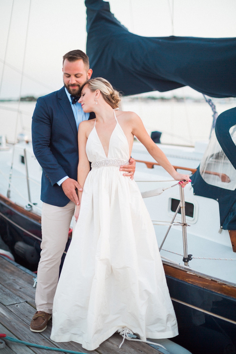 A Nautical Coral and Blue Destination Wedding via TheELD.com