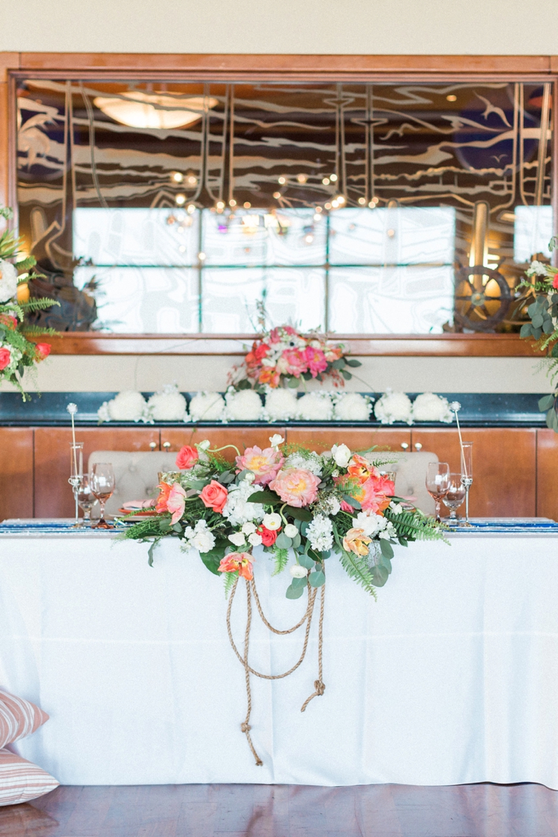 A Nautical Coral and Blue Destination Wedding via TheELD.com