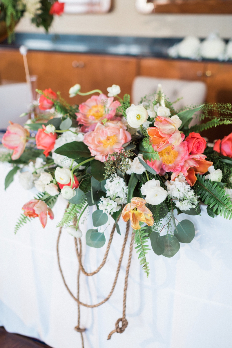 A Nautical Coral and Blue Destination Wedding via TheELD.com