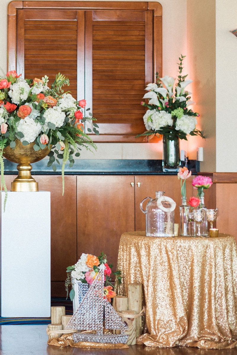 A Nautical Coral and Blue Destination Wedding via TheELD.com