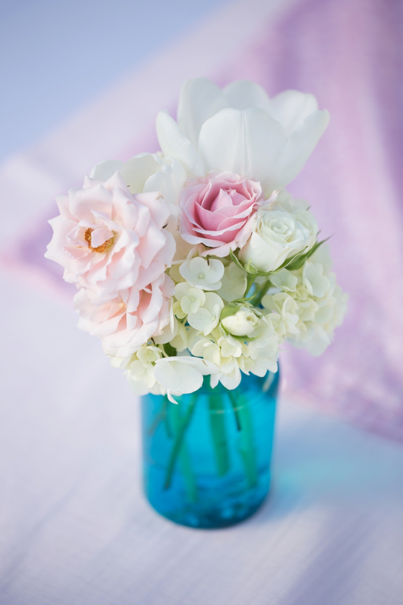 An Intimate Pink and Aqua Wedding via TheELD.com