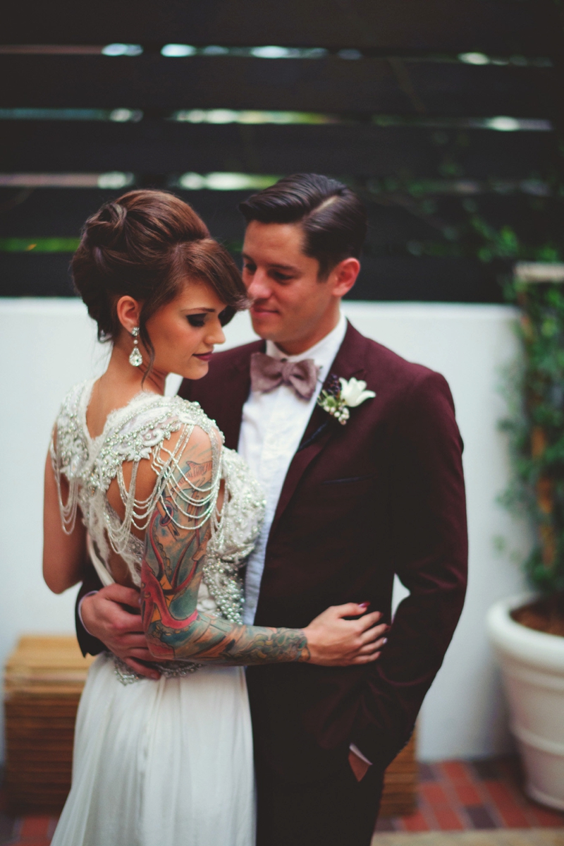 Black & Gold New Years Eve Wedding Ideas via TheELD.com