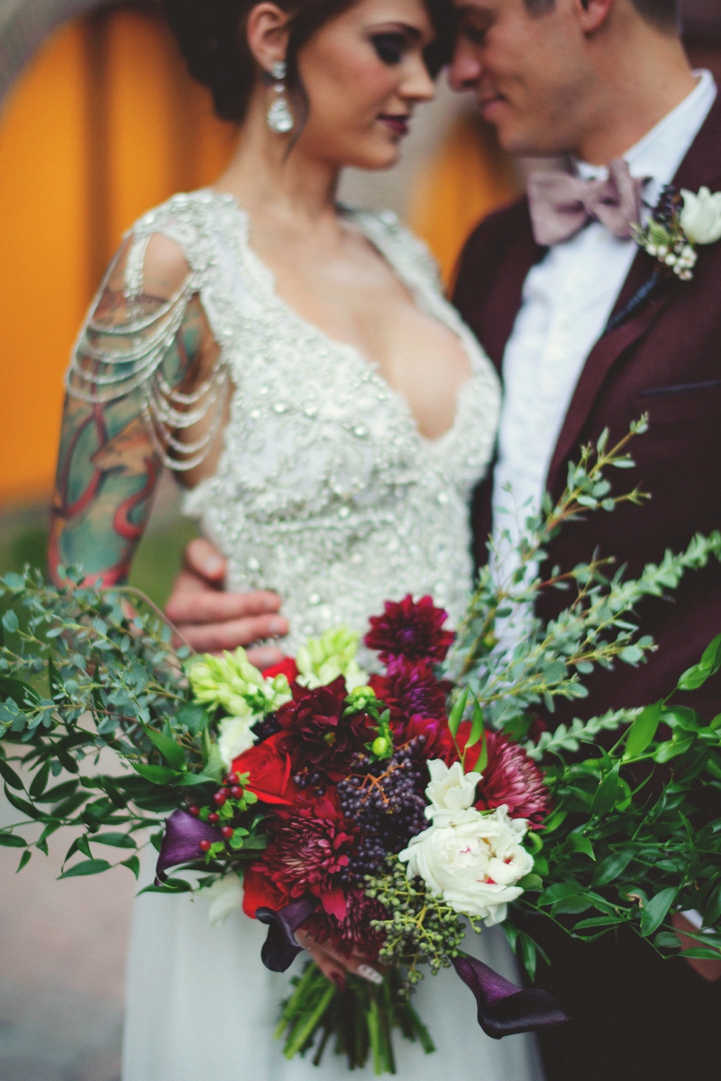 Black & Gold New Years Eve Wedding Ideas via TheELD.com