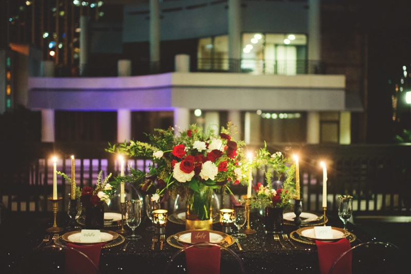 Black & Gold New Years Eve Wedding Ideas via TheELD.com