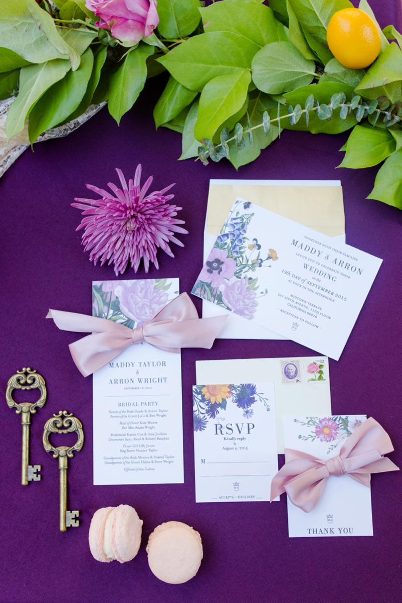 Colorful 60s Inspired Wedding Ideas via TheELD.com