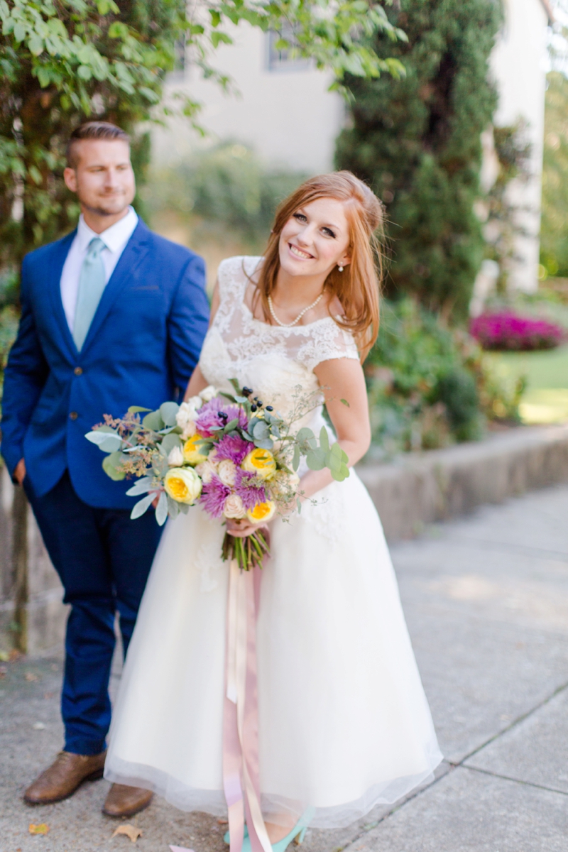 Colorful 60s Inspired Wedding Ideas via TheELD.com