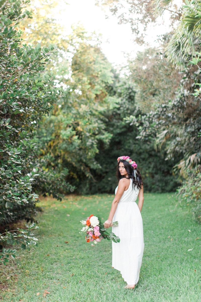 Eclectic Pink & Orange Boho Wedding Ideas via TheELD.com