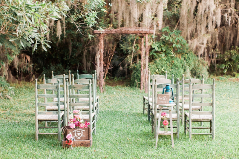 Eclectic Pink & Orange Boho Wedding Ideas via TheELD.com