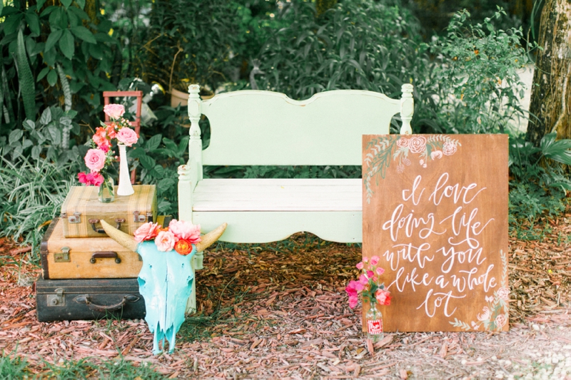 Eclectic Pink & Orange Boho Wedding Ideas via TheELD.com