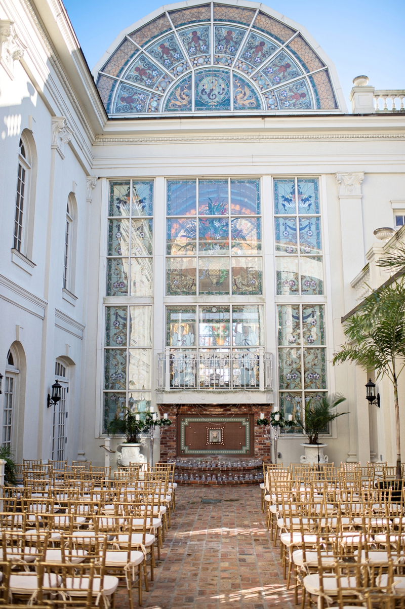 Elegant Black, White & Gold Wedding via TheELD.com