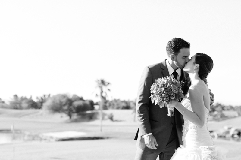 Romantic Blush and Gold Las Vegas Wedding via TheELD.com