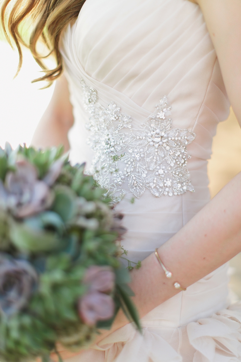 Romantic Blush and Gold Las Vegas Wedding via TheELD.com