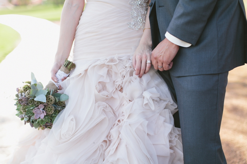 Romantic Blush and Gold Las Vegas Wedding via TheELD.com