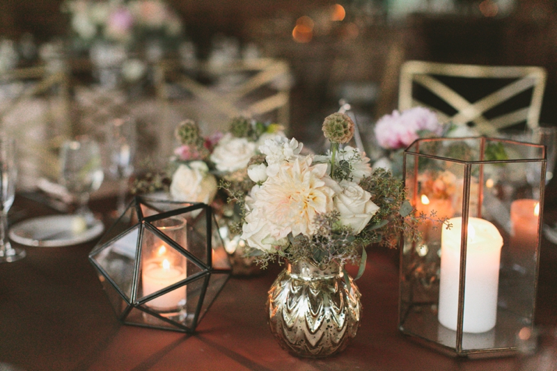 Romantic Blush and Gold Las Vegas Wedding via TheELD.com