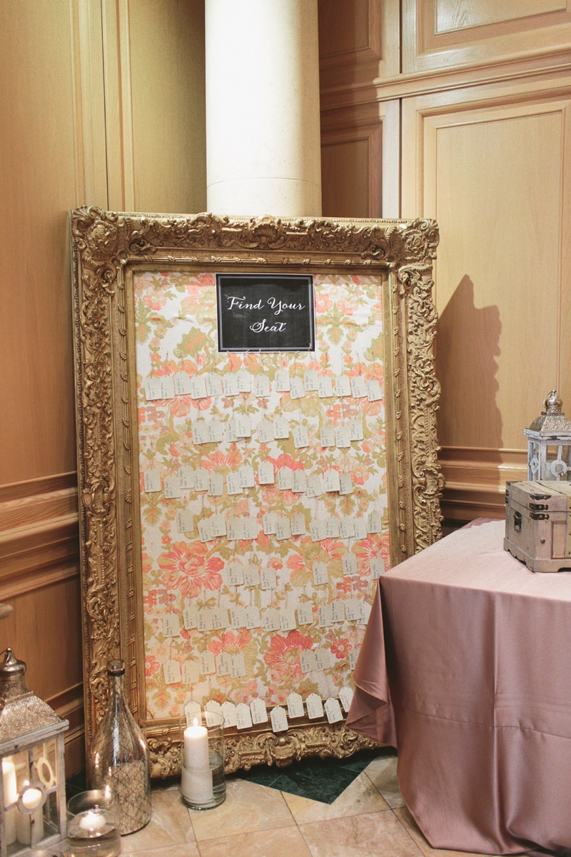 Romantic Blush and Gold Las Vegas Wedding via TheELD.com