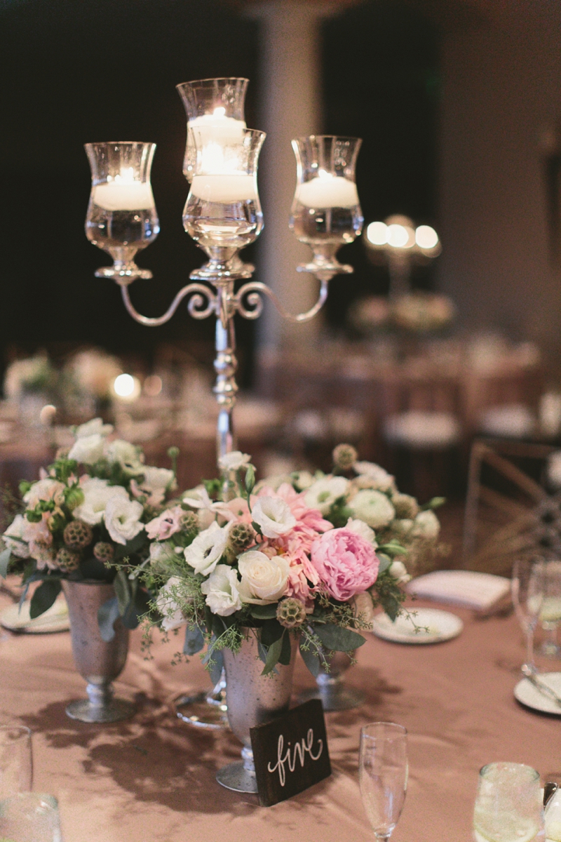 Romantic Blush and Gold Las Vegas Wedding via TheELD.com