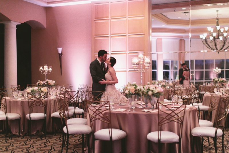 Romantic Blush and Gold Las Vegas Wedding via TheELD.com