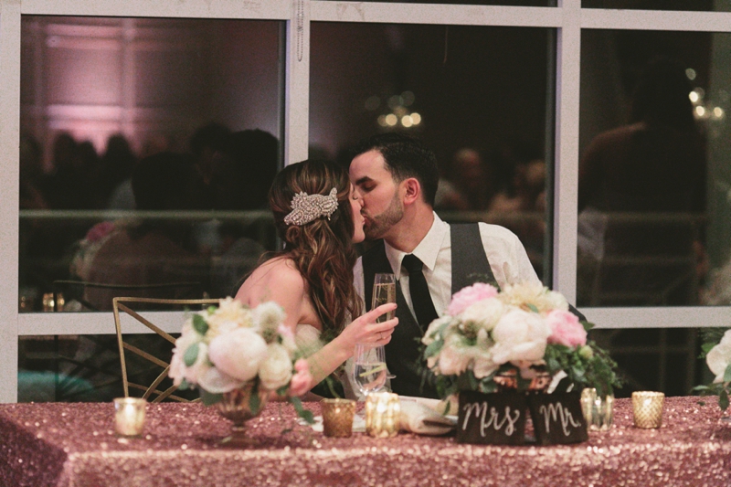 Romantic Blush and Gold Las Vegas Wedding via TheELD.com