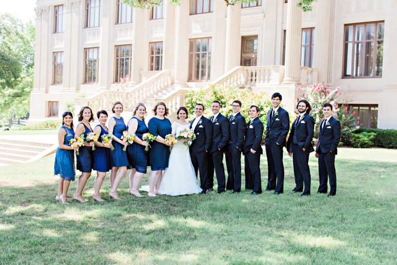 Romantic Navy & Blush Oklahoma Wedding via TheELD.com