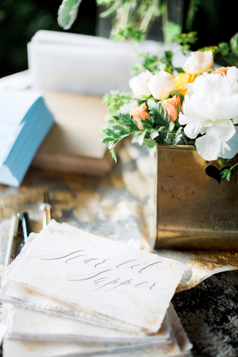 Sophisticated Yellow & Pale Blue Wedding Inspiration via TheELD.com