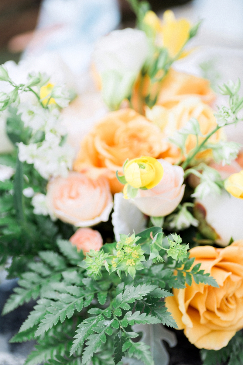 Sophisticated Yellow & Pale Blue Wedding Inspiration via TheELD.com