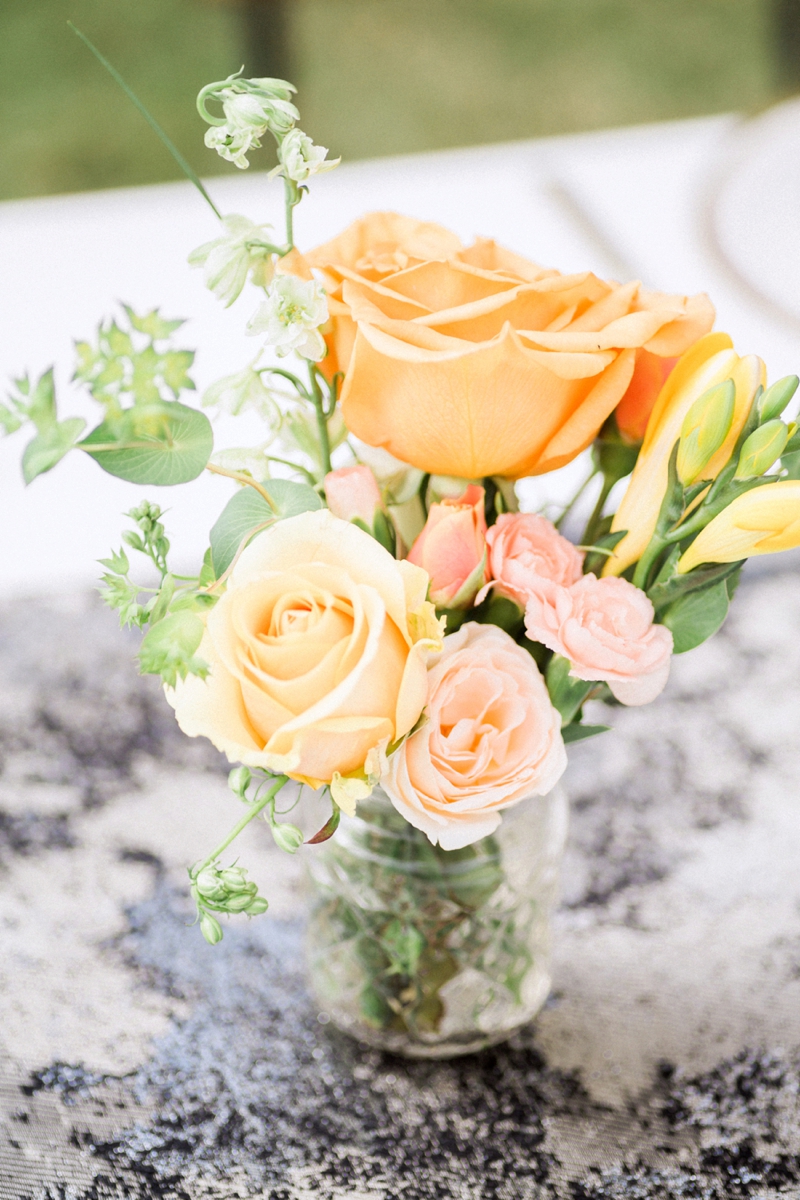 Sophisticated Yellow & Pale Blue Wedding Inspiration via TheELD.com