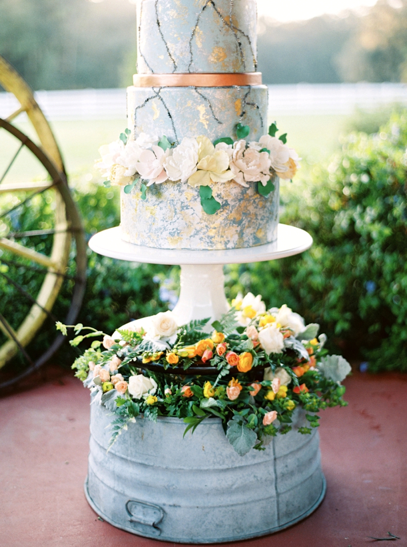 Sophisticated Yellow & Pale Blue Wedding Inspiration via TheELD.com