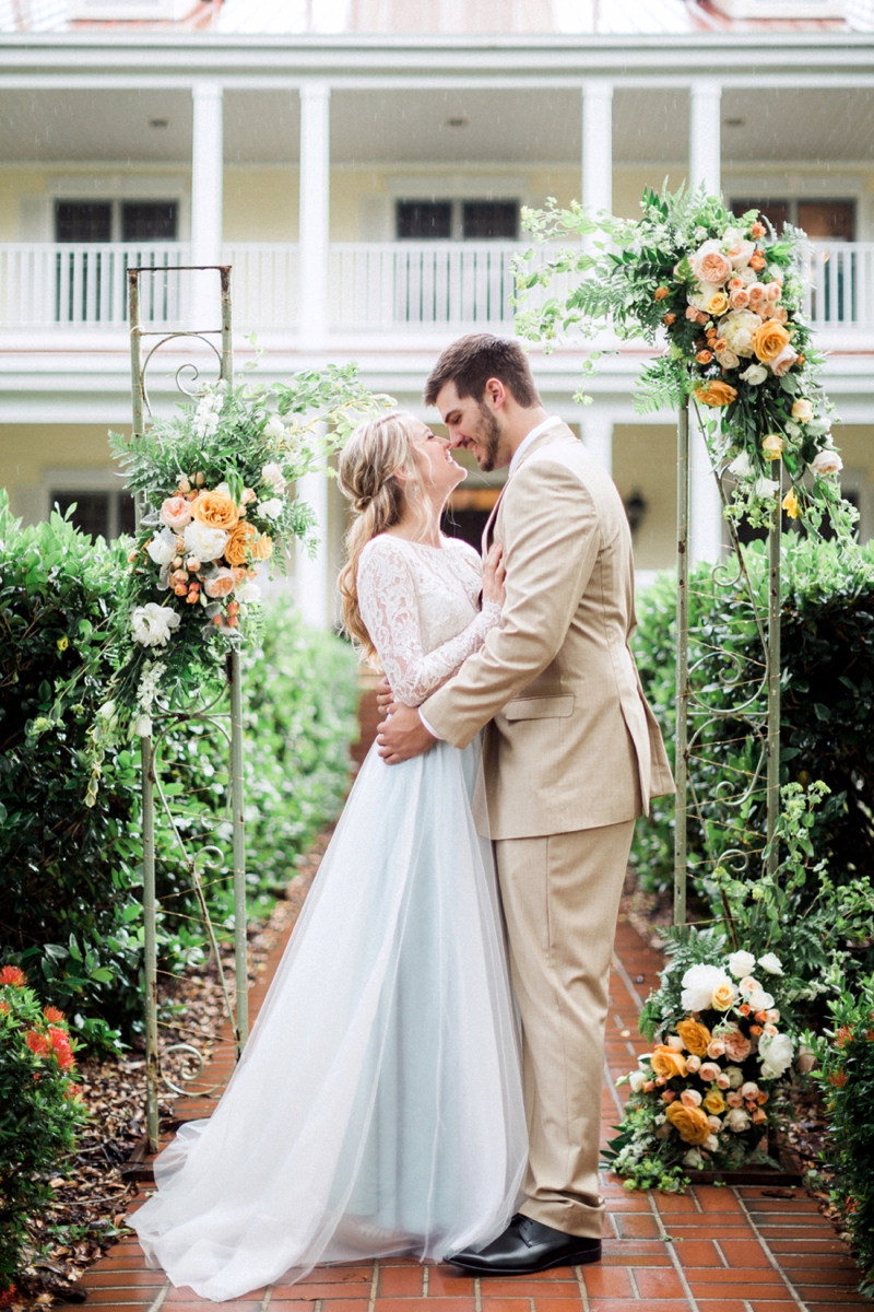 Sophisticated Yellow & Pale Blue Wedding Inspiration via TheELD.com