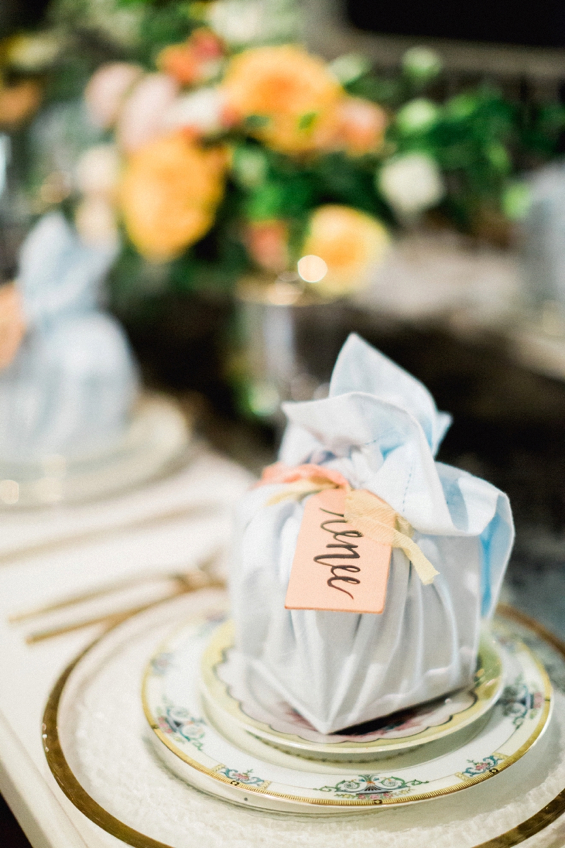 Sophisticated Yellow & Pale Blue Wedding Inspiration via TheELD.com