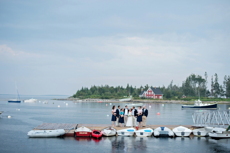 A Pink & Navy Maine Wedding via TheELD.com