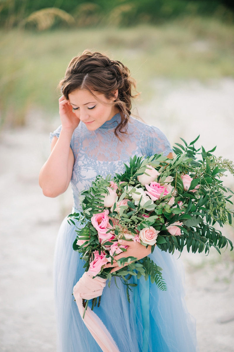 An Intimate Blush and Blue Vow Renewal via TheELD.com