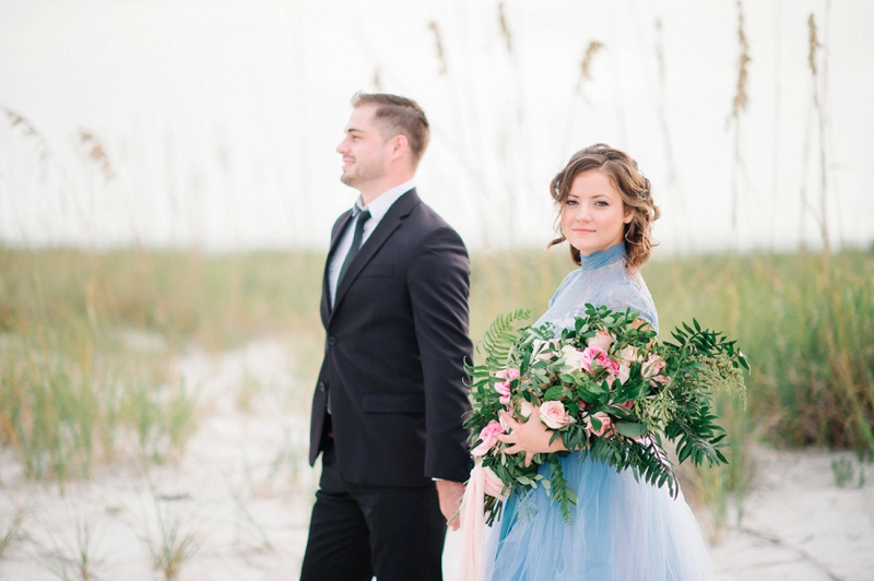 An Intimate Blush and Blue Vow Renewal via TheELD.com