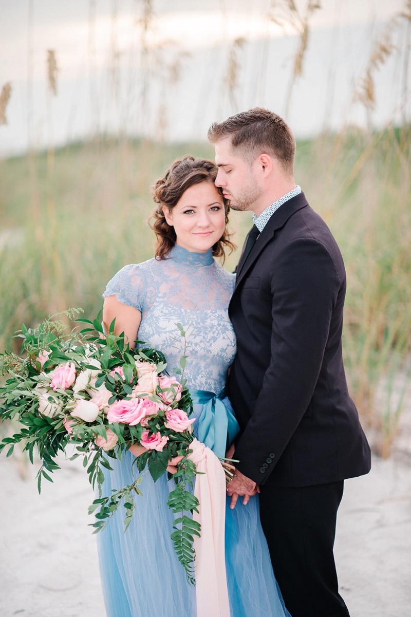 An Intimate Blush and Blue Vow Renewal via TheELD.com