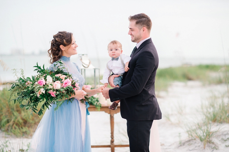 An Intimate Blush and Blue Vow Renewal via TheELD.com